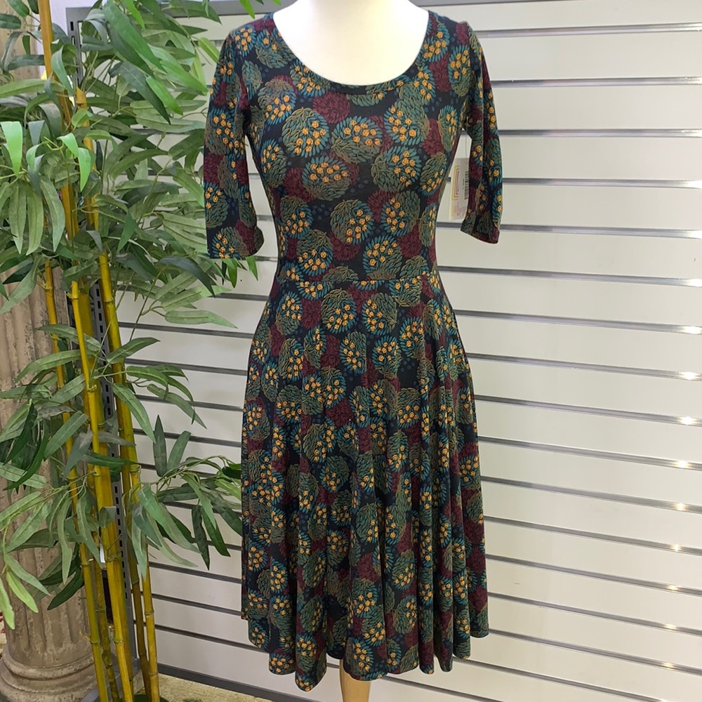 NWT LuLaRoe "Nicole" multi color dress